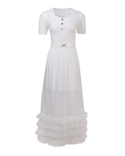 Elegant Pleated Tulle Dress