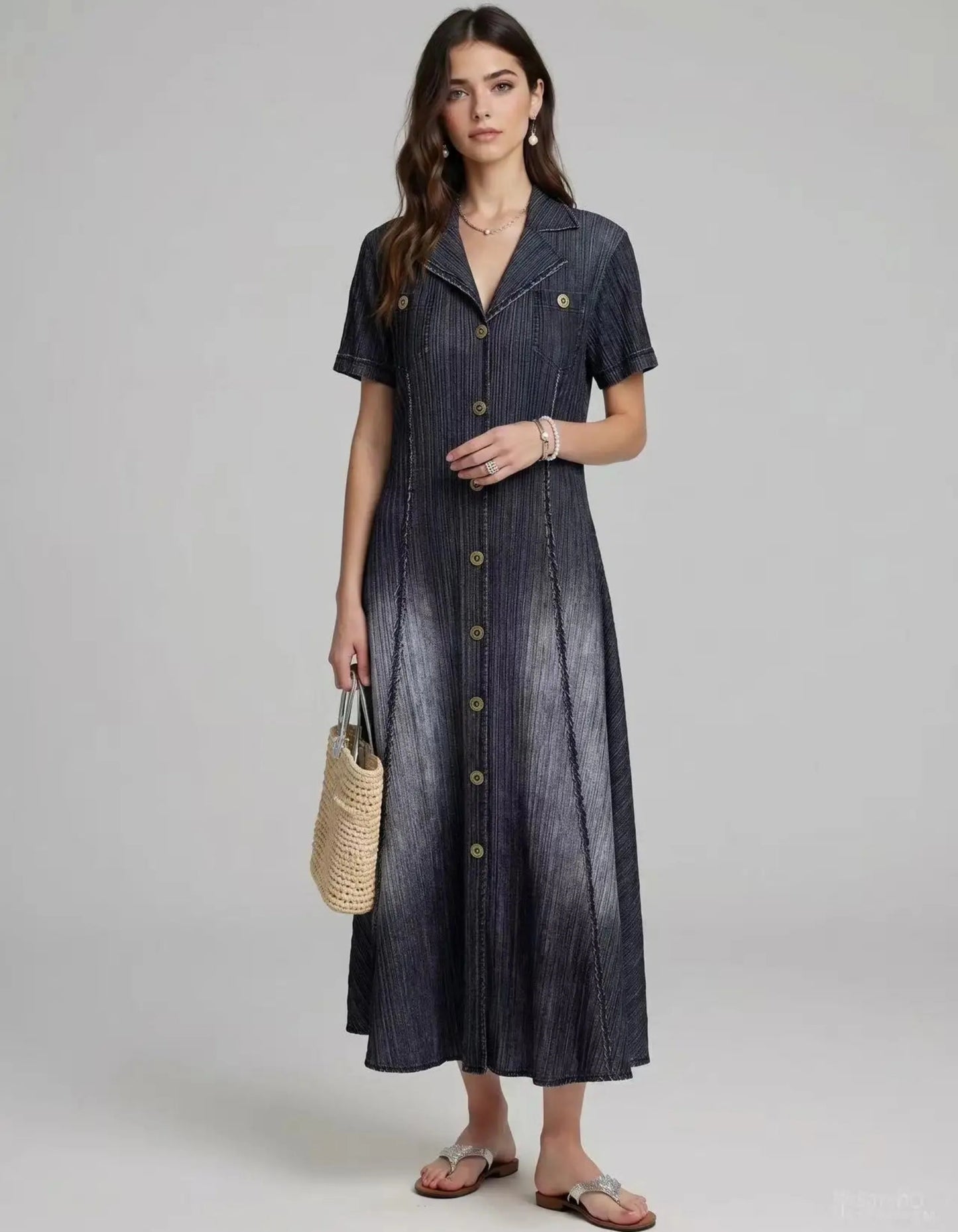 Signature Minimalist Plissé Dress