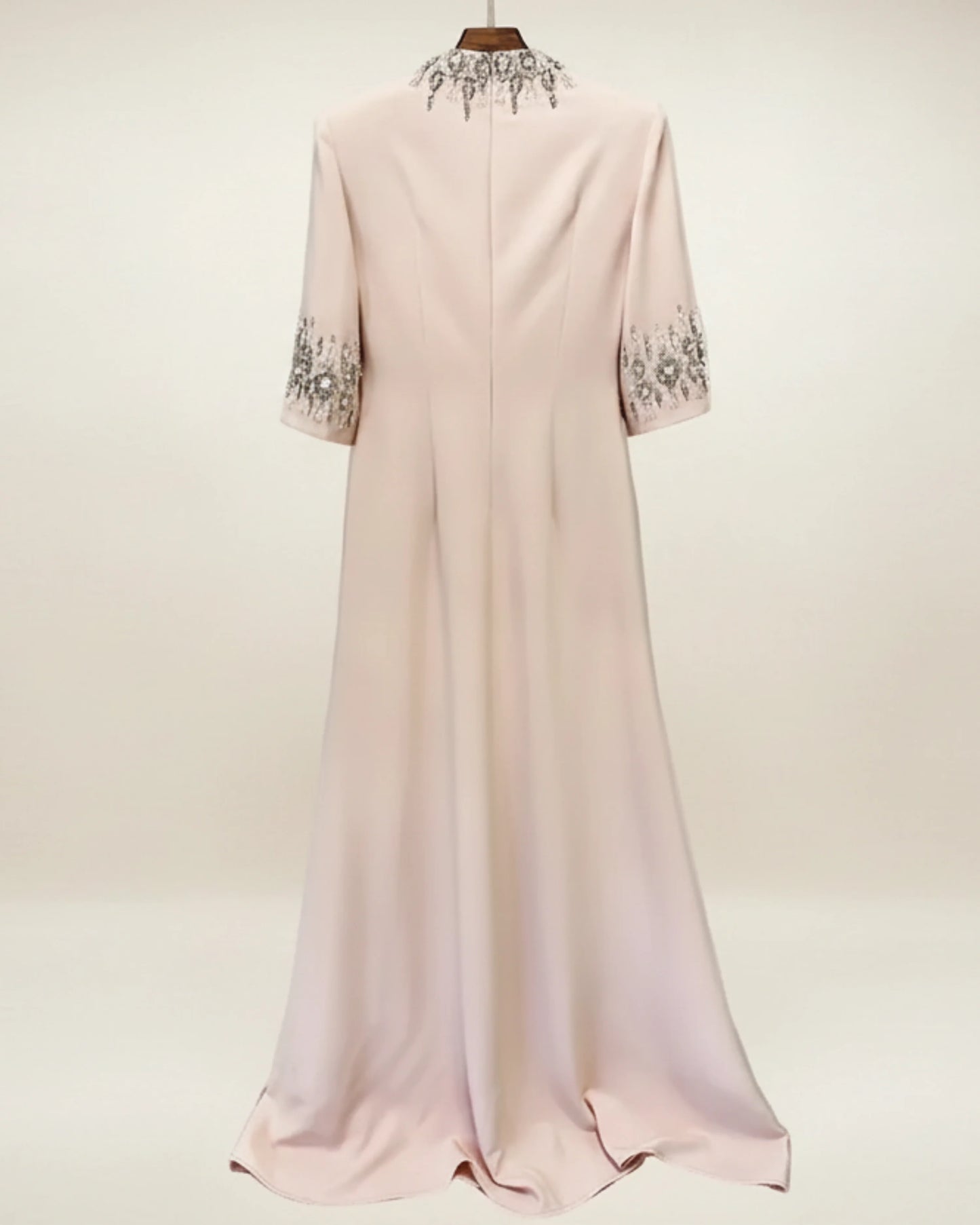 High Neck Embellished Formal Dress