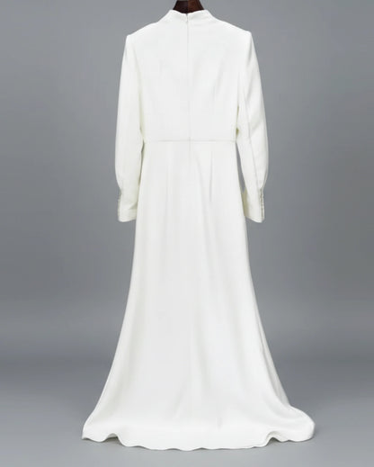 Embellished Cape Overlay Dress