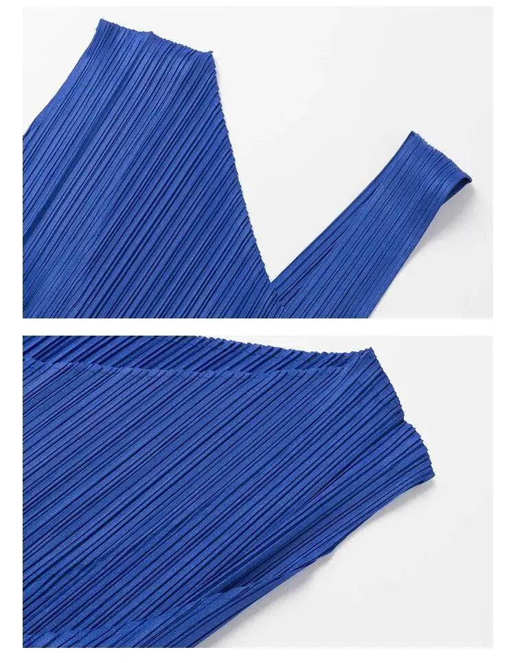 Luxury Asymmetric Pleated Dress