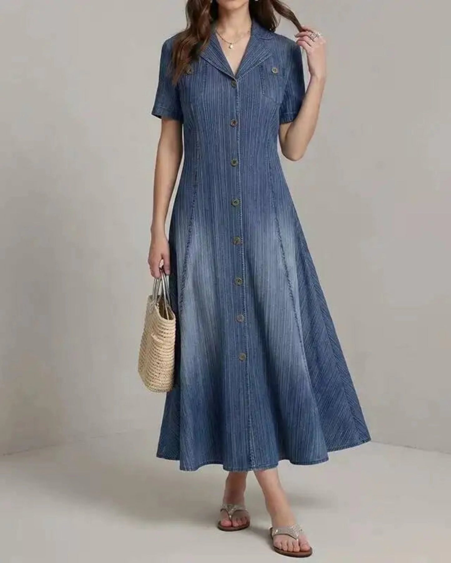 Signature Minimalist Plissé Dress