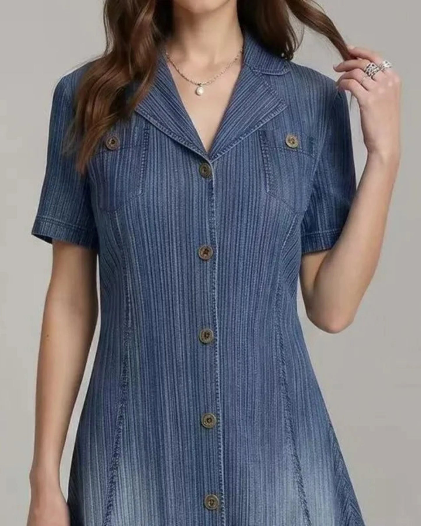 Signature Minimalist Plissé Dress