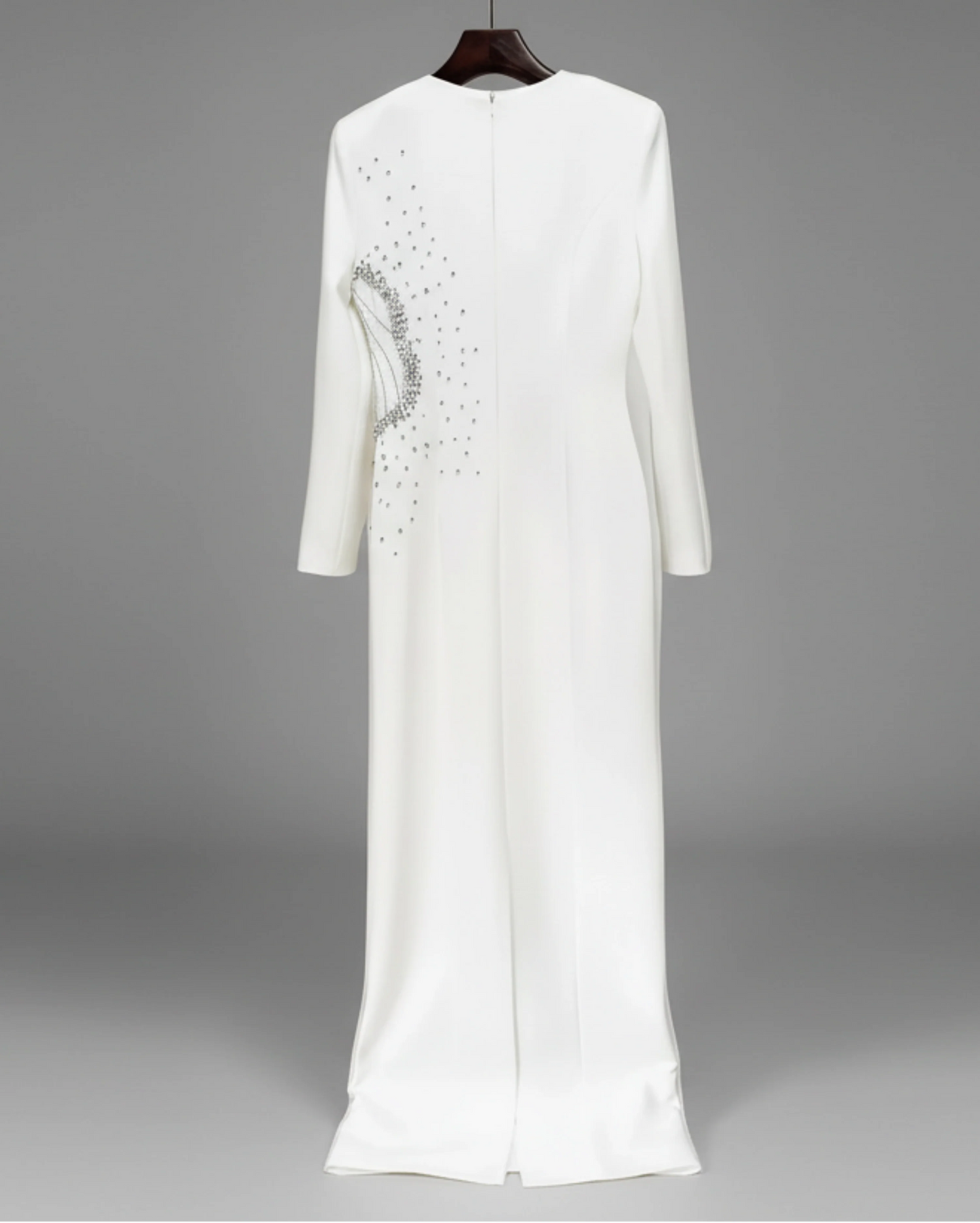 Luxury High-Neck Rhinestone Gown