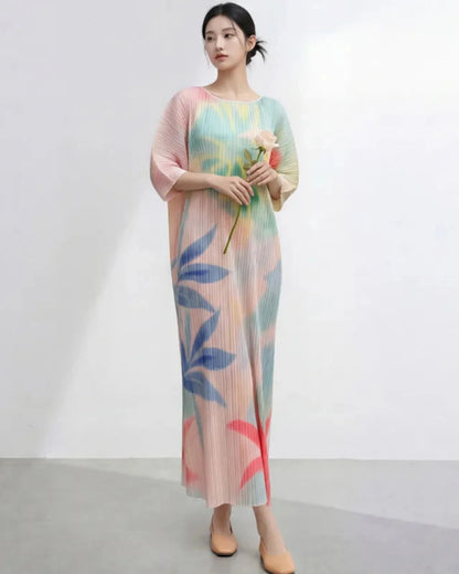 Luxury Plissé Caftan Dress