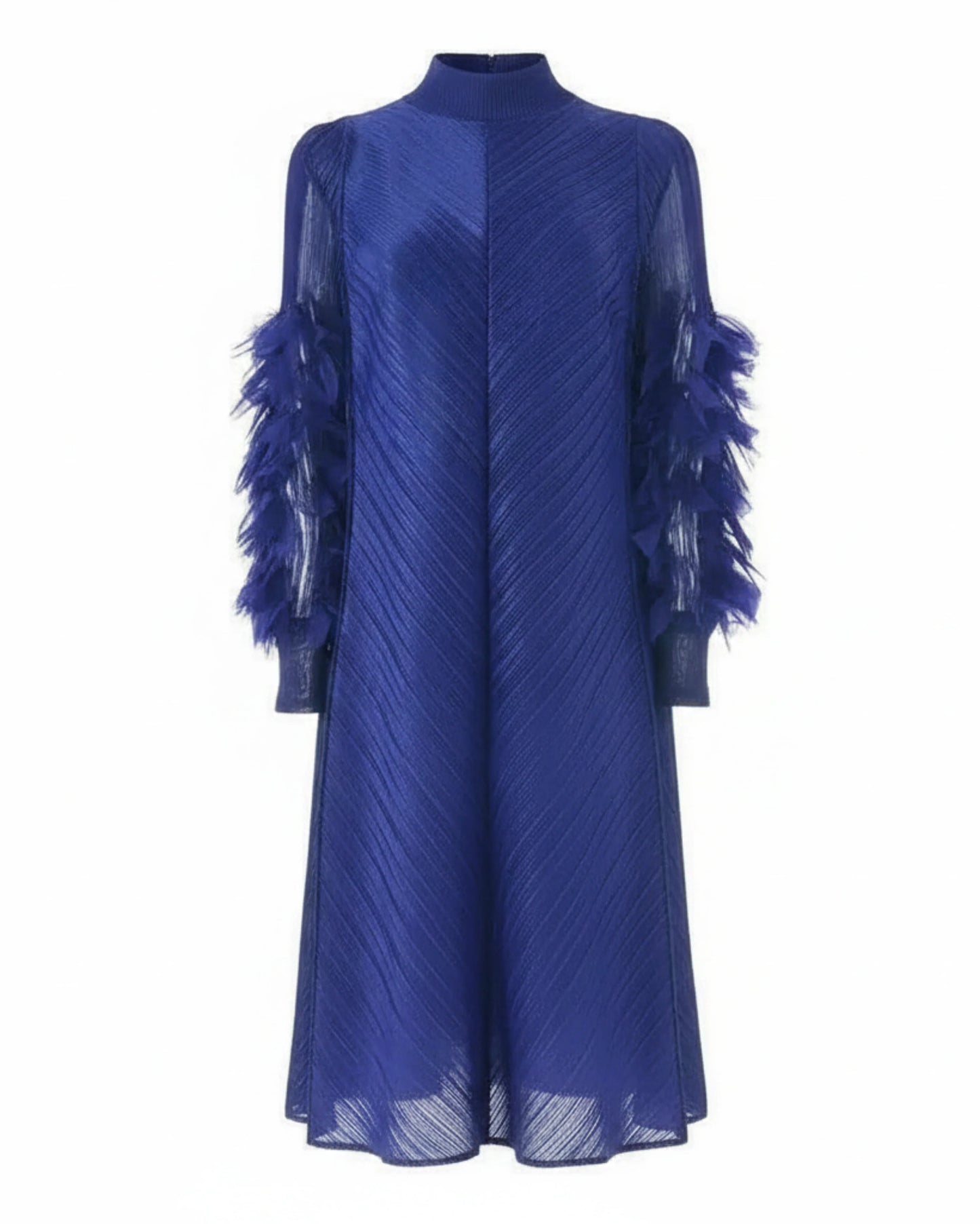 Luxury Pleated Tunic Dress