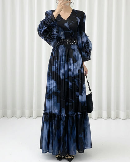 Luxury Pleated Organza Dress