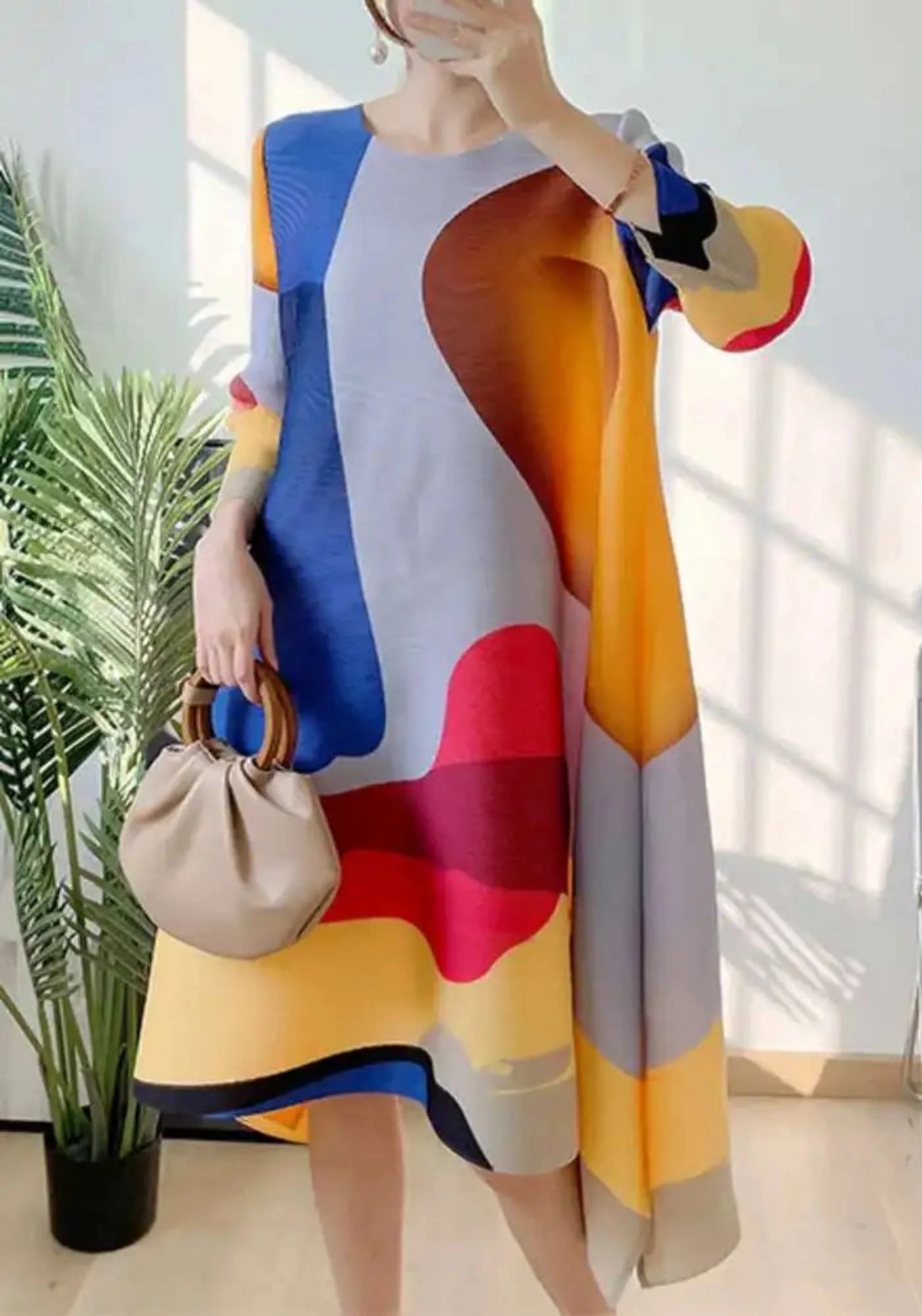 Luxury Asymmetric Kaftan Dress