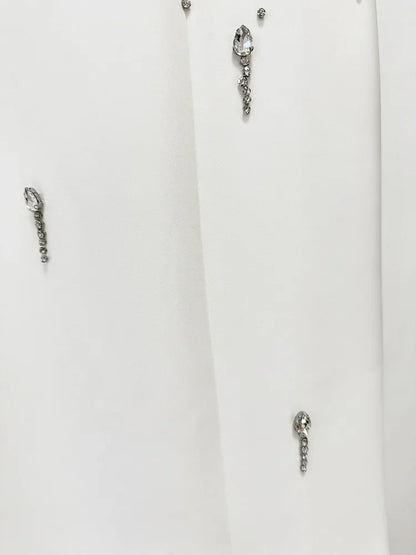 Luxury High-Neck Rhinestone Gown