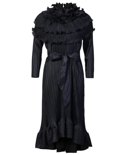 Luxury Pleated Midi Dress