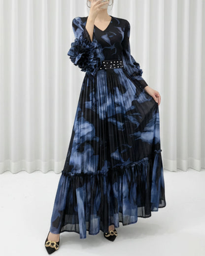 Luxury Pleated Organza Dress