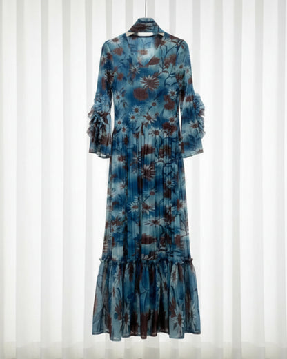 Formal Pleated Folded Dress