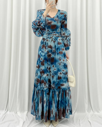 Formal Pleated Folded Dress
