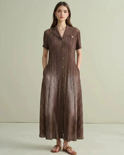 Signature Minimalist Plissé Dress