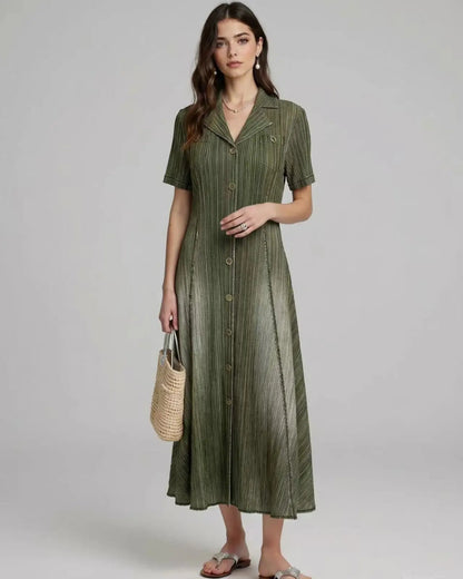 Signature Minimalist Plissé Dress
