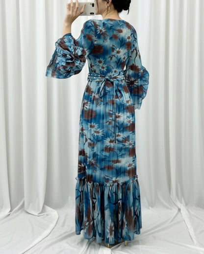 Formal Pleated Folded Dress