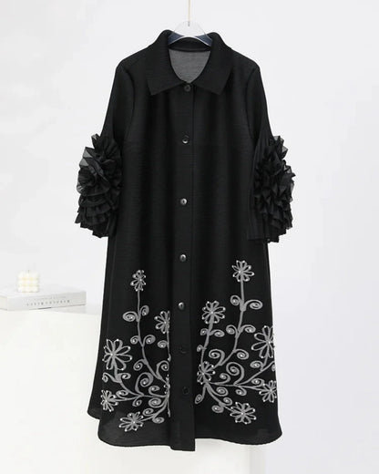 Premium Ruffled Pleats Dress