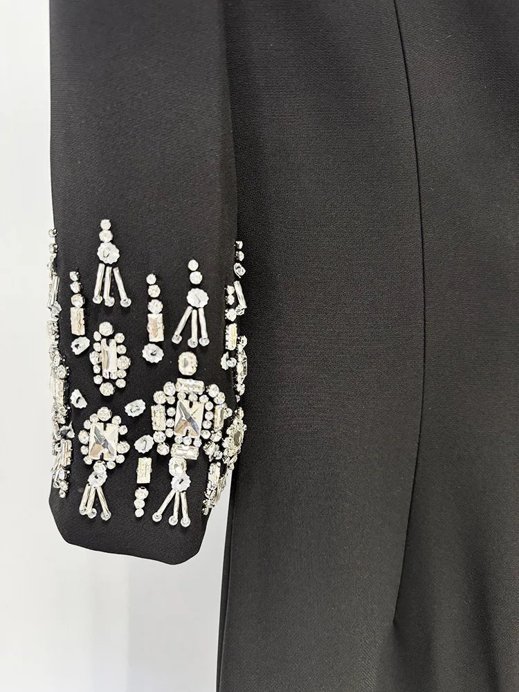 High Neck Embellished Formal Dress
