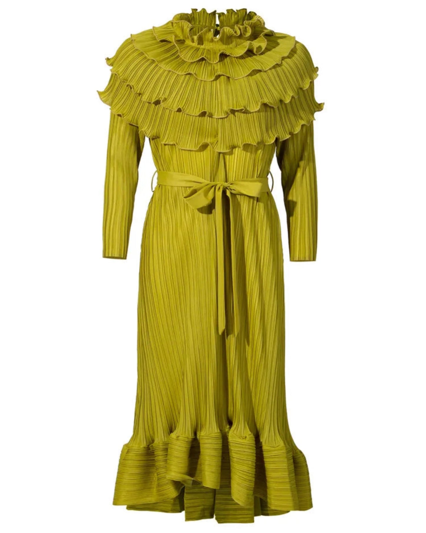 Luxury Pleated Midi Dress