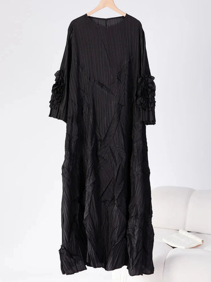 Luxury Crinkled Pleated Dress