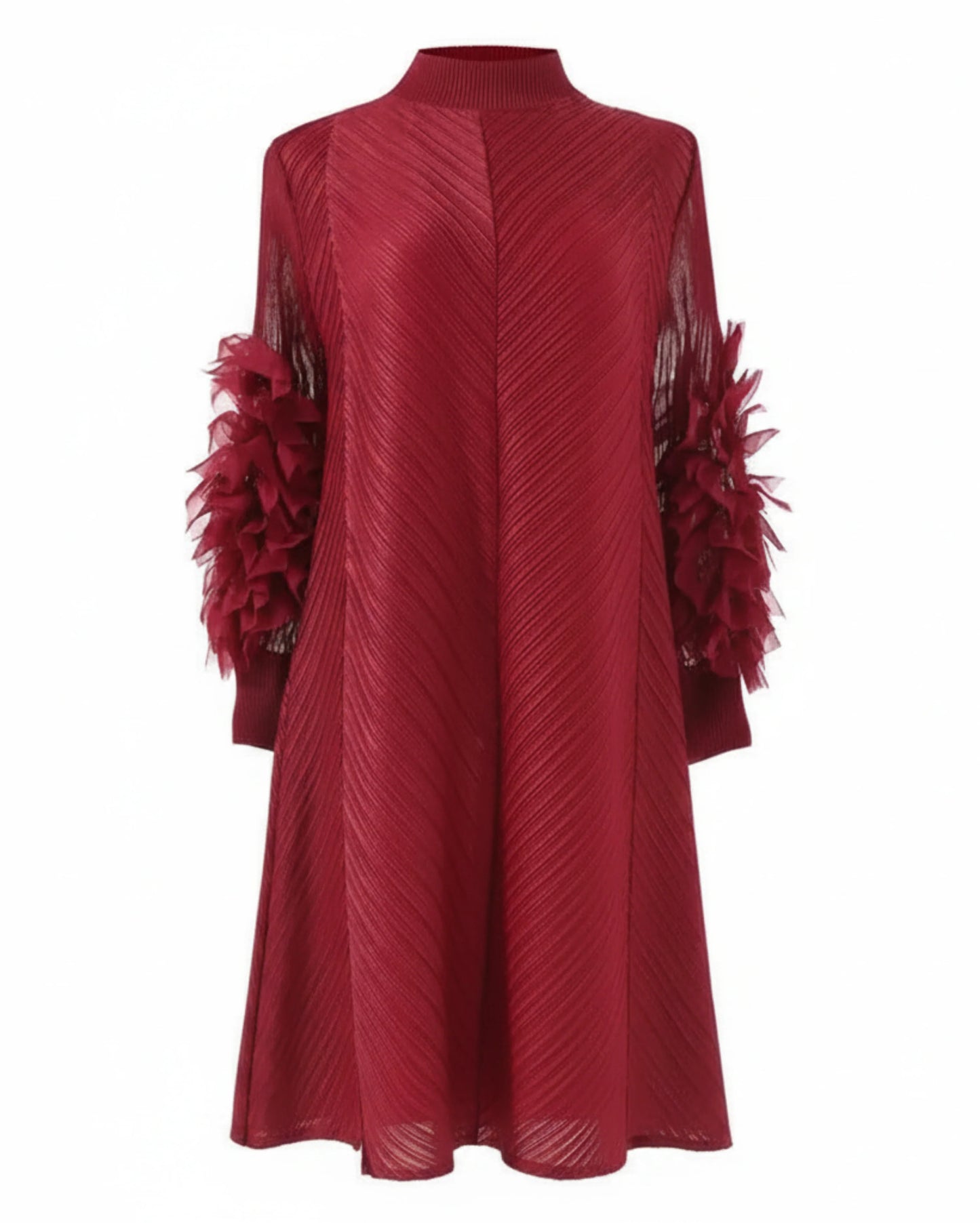 Luxury Pleated Tunic Dress