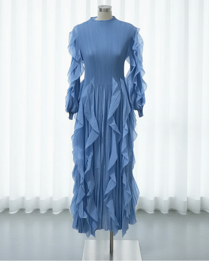 Dressy Pleated Caftan Dress
