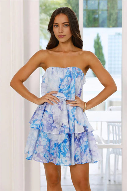Icon In The Making Strapless Mini Dress