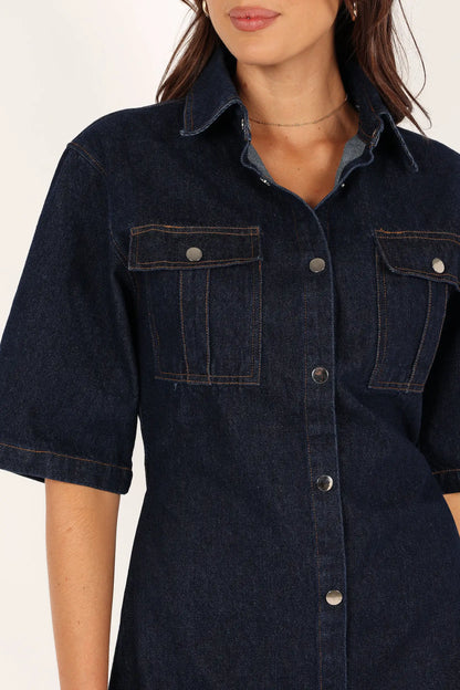 Hailey Denim Mini Dress
