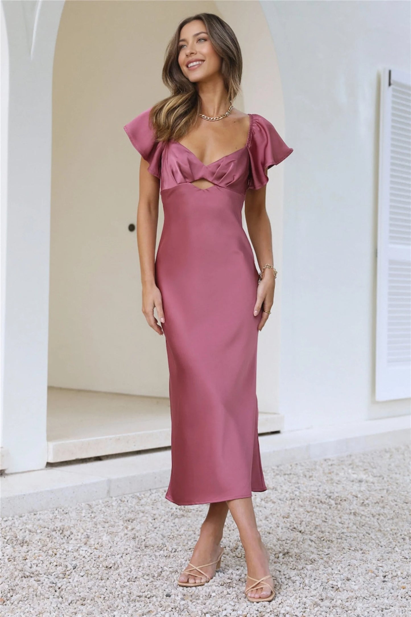 Trendy Guest Midi Dress
